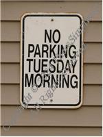 No Parking Tuesday Morning